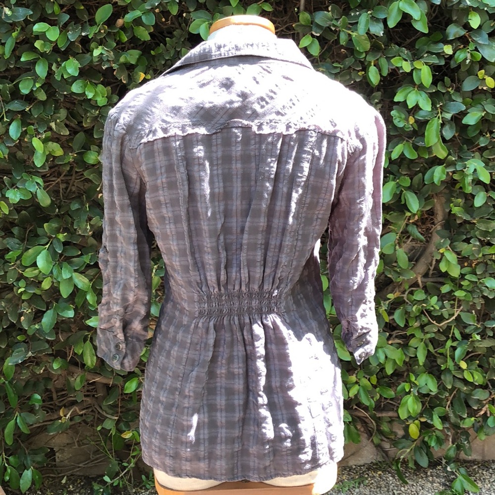 Button Down Blouse Size M (It’ A Small Medium) - image 2
